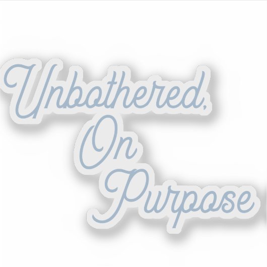 onbedoeld, doelbewust sticker (Voorkant)
