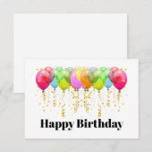 Onbedrukte kaart of Gefeliciteerd verjaardag (Voorkant / Achterkant)