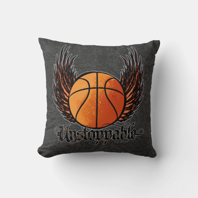 Onbedwingbaar (Basketbal) Kussen (Voorkant)