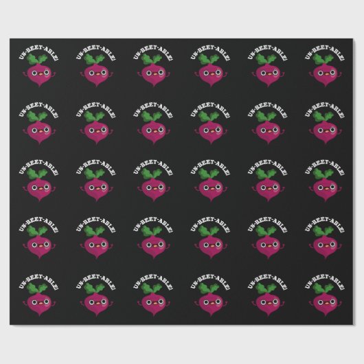 Onbeet-able schattige Veggie Beet Pun Cadeaupapier (Vlak)