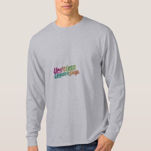 Onbegrensd leiderschap" t-shirt (Voorkant)