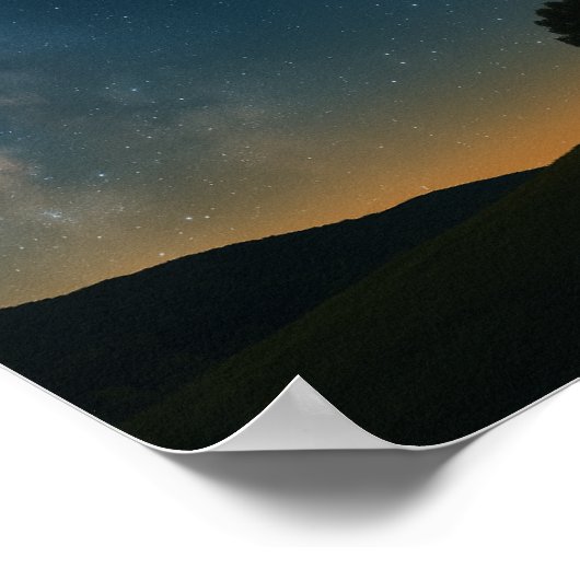 Onbegrensde dromen onder de sterren poster (Hoek)