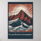 Onbegrensde hardnekkigheid poster (Voorkant)