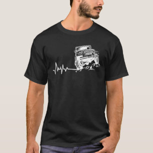 Onbegrensde hartslag Love Jeep T-Shirt Gift for Je