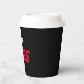 Onbegrensde opbeurende positiviteit focus houding papieren bekers (Links)