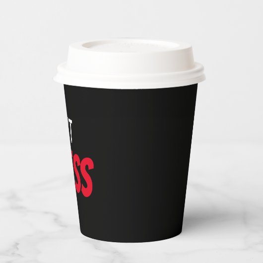 Onbegrensde opbeurende positiviteit focus houding papieren bekers (Links)