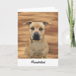 Onbegrepen Pit Bull Terrier Gevangenis Groet Kaart