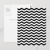 Onbegrijpelijke eenvoud van Chevron Black en White Briefkaart (Voorkant / Achterkant)