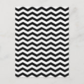 Onbegrijpelijke eenvoud van Chevron Black en White Briefkaart (Voorkant)