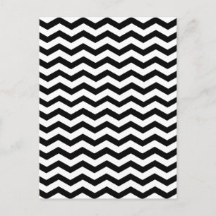 Onbegrijpelijke eenvoud van Chevron Black en White Briefkaart