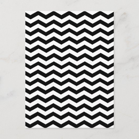Onbegrijpelijke eenvoud van Chevron Black en White Briefkaart (Voorkant)