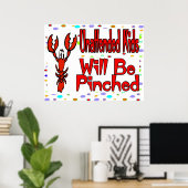 Onbeheerde Kinderen Poster (Thuiskantoor)