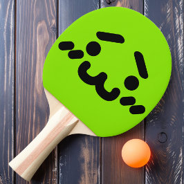 Onbeholpen Moppig Snoetje Groene Ping Pong Paddle Tafeltennisbatje