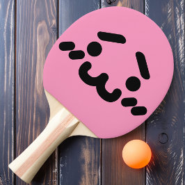Onbeholpen Moppig Snoetje Licht Roze Ping Pong Bat Tafeltennisbatje