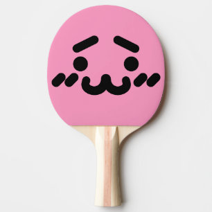 Onbeholpen Moppig Snoetje Licht Roze Ping Pong Bat Tafeltennisbatje