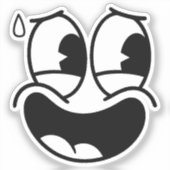 Onbeholpen Sticker (Voorkant)