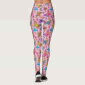 Onbeholpen Vlinders bij Zonsondergang Teveel Leggings (Achterkant)