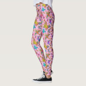 Onbeholpen Vlinders bij Zonsondergang Teveel Leggings (Links)
