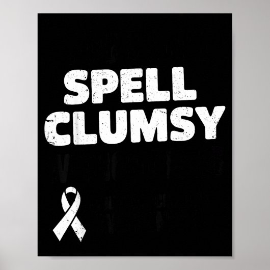 Onbeholpen Zonder Ms Multiple Sclerose Bewustzijn Poster (Voorkant)