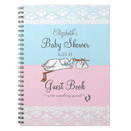 Onbekend Baby shower met seksespecifiek Notitieboek