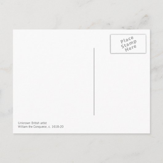 Onbekend Brits William de Conqueror c. 1618-20 Briefkaart (Achterkant)