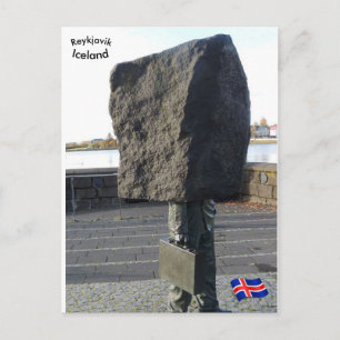 Onbekend bureaucratisch gedenkteken, Reykjavik, IJ Briefkaart