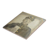 Onbekend Confederat Soldaat Ceramic Tile Tegeltje (Zijkant)