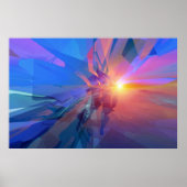 Onbekend domein - abstract poster (Voorkant)