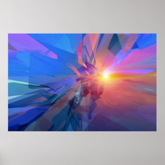 Onbekend domein - abstract poster