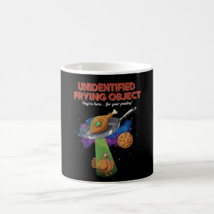 Onbekend Gebakken Voorwerp Grappige Alien UFO Kalk Koffiemok