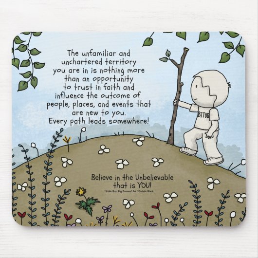 onbekend gebied muismat (Voorkant)