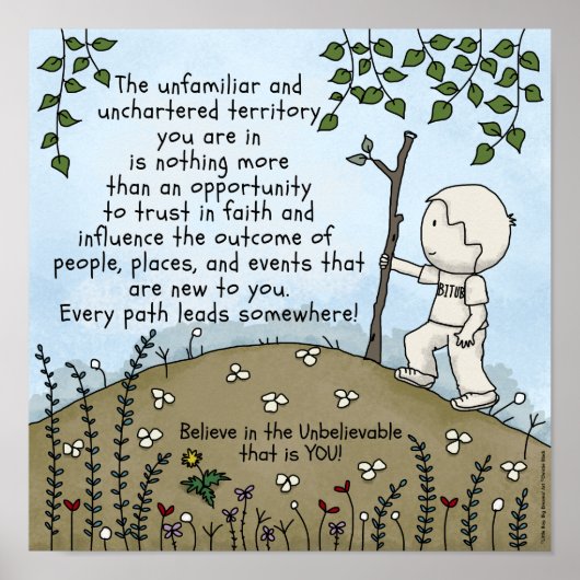 onbekend gebied poster (Voorkant)