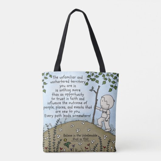 onbekend gebied tote bag (Achterkant)