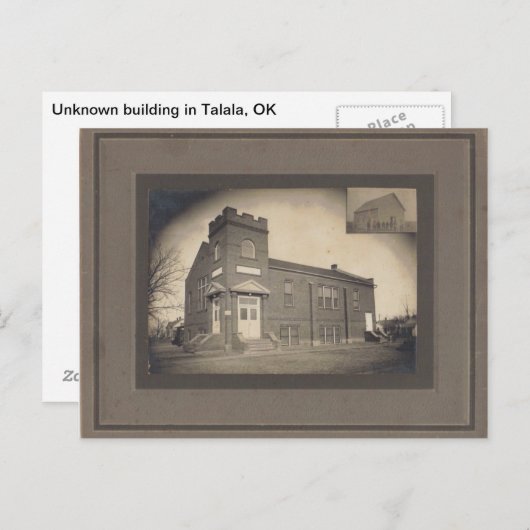 Onbekend gebouw in Talala, oké Briefkaart (Voorkant / Achterkant)