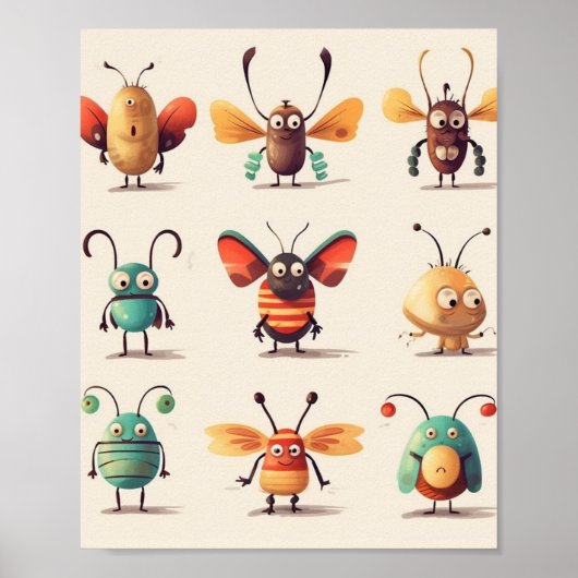 onbekend insect, beest, insect, rare insecten poster (Voorkant)