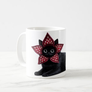 Onbekend Monster Zwarte Kat   Donkere Fantasy Kat  Koffiemok