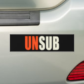 Onbekend onderwerp bumpersticker (Op auto)