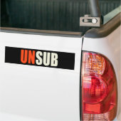 Onbekend onderwerp bumpersticker (Op Truck)