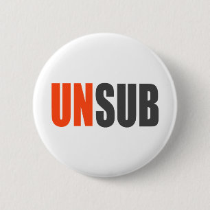 Onbekend onderwerp ronde button 5,7 cm