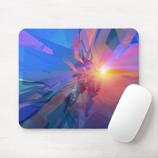 Onbekend rijk - abstract mousepad muismat (Met muis)