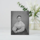 Onbekend Woman Civil War Era Portret Briefkaart (Staand voorkant)