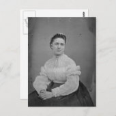 Onbekend Woman Civil War Era Portret Briefkaart (Voorkant / Achterkant)