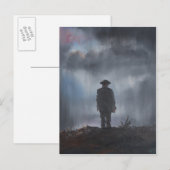 Onbekende Eerste Wereldoorlog Soldaat 2014 Briefkaart (Voorkant / Achterkant)