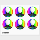 Onbekende emotie van de zanger ronde sticker (Vel)