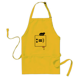 ONBEKENDE GEEL APRON BIG DRIP STANDAARD SCHORT