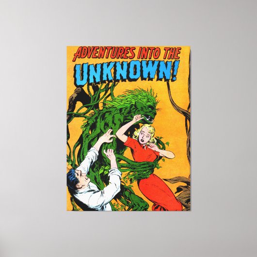 Onbekende groene  stripverhalen canvas afdruk (Voorkant)