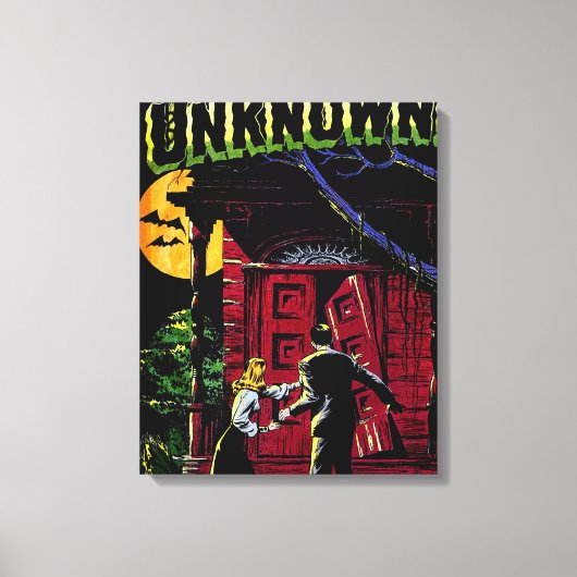 Onbekende  komieken van het Haunted House Canvas Afdruk (Voorkant)