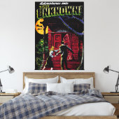 Onbekende  komieken van het Haunted House Canvas Afdruk (Insitu (Slaapkamer))