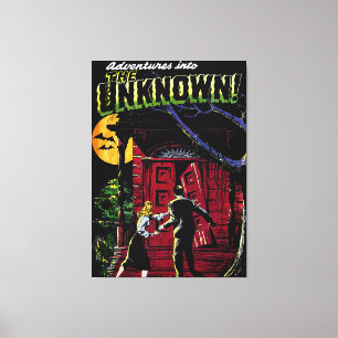 Onbekende  komieken van het Haunted House Canvas Afdruk