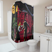 Onbekende  komieken van het Haunted House Douchegordijn (In situ)